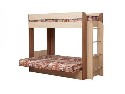 Кровать-чердак Немо с диваном (без верхнего матраса)
